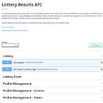 api lottery results